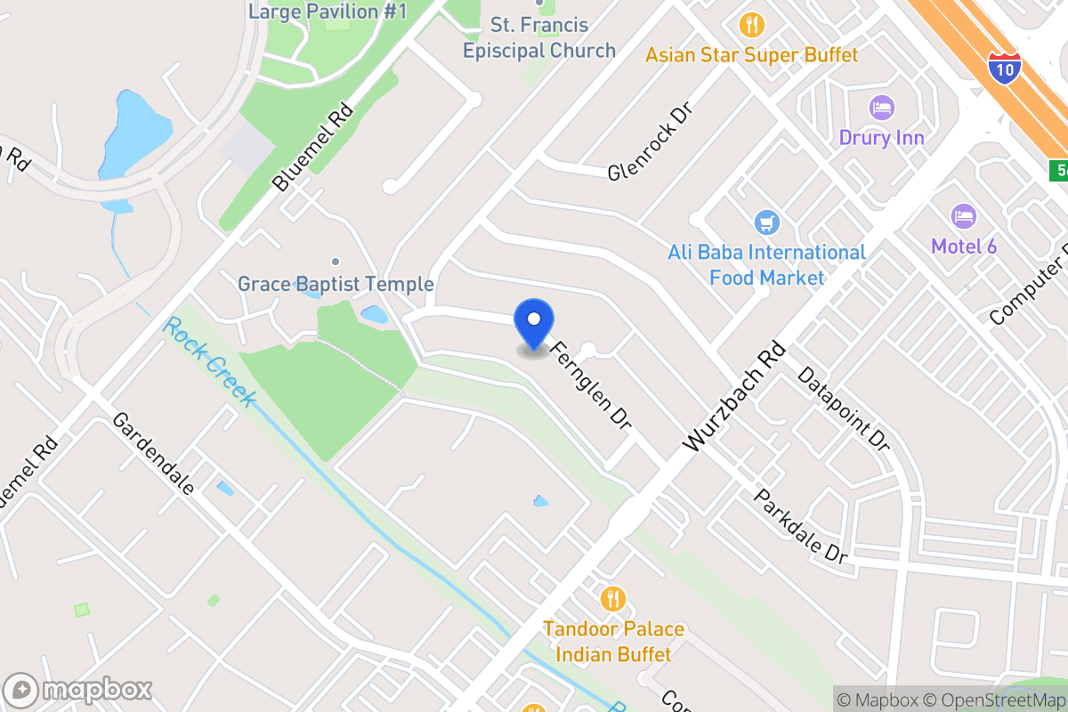 Map of 9403  Fernglen Dr