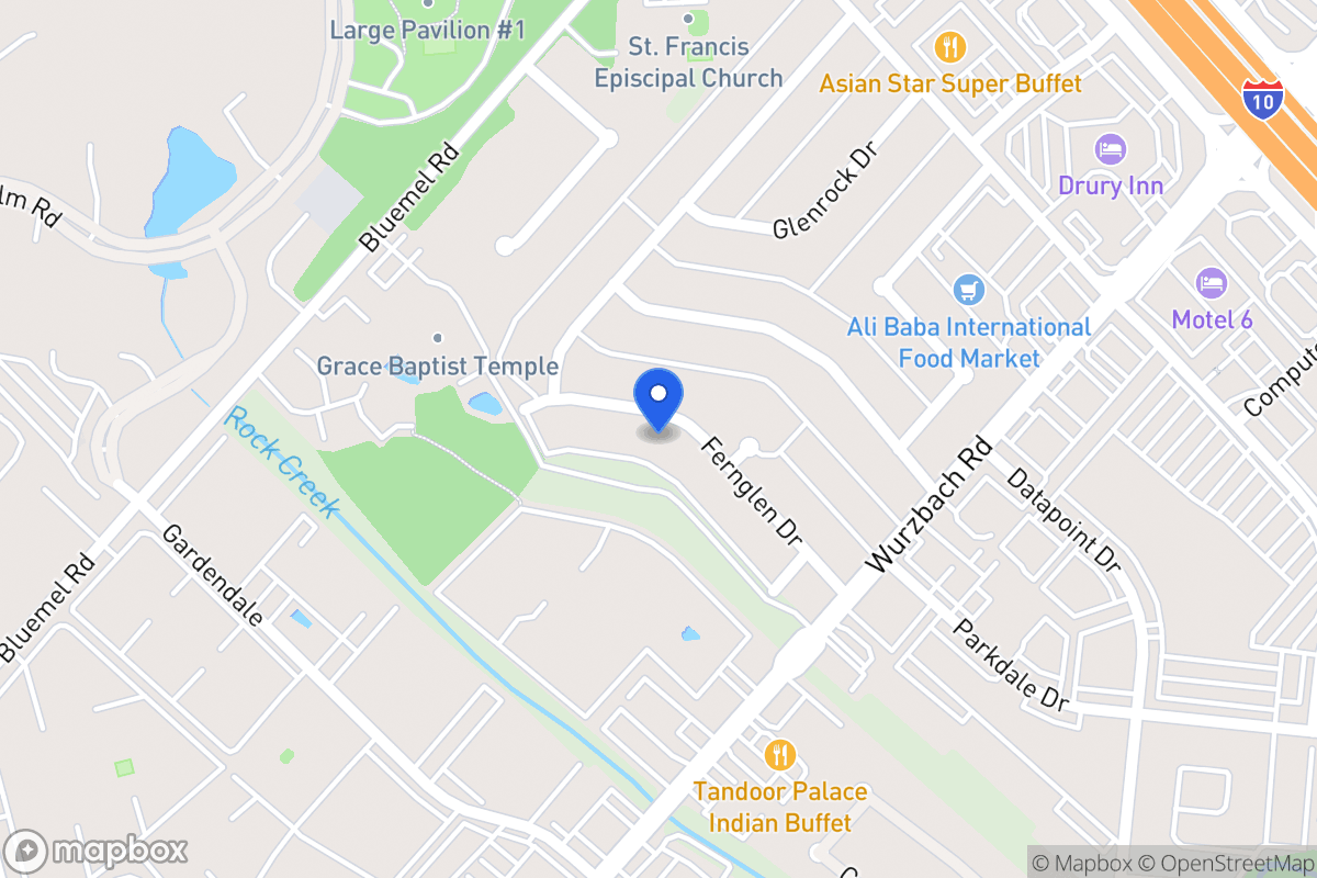 Map of 9407  Fernglen Dr