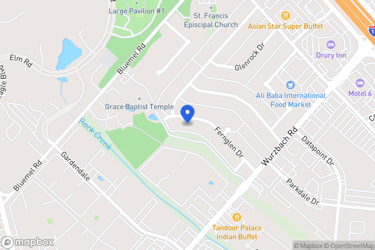 Map of 9415  Fernglen Dr