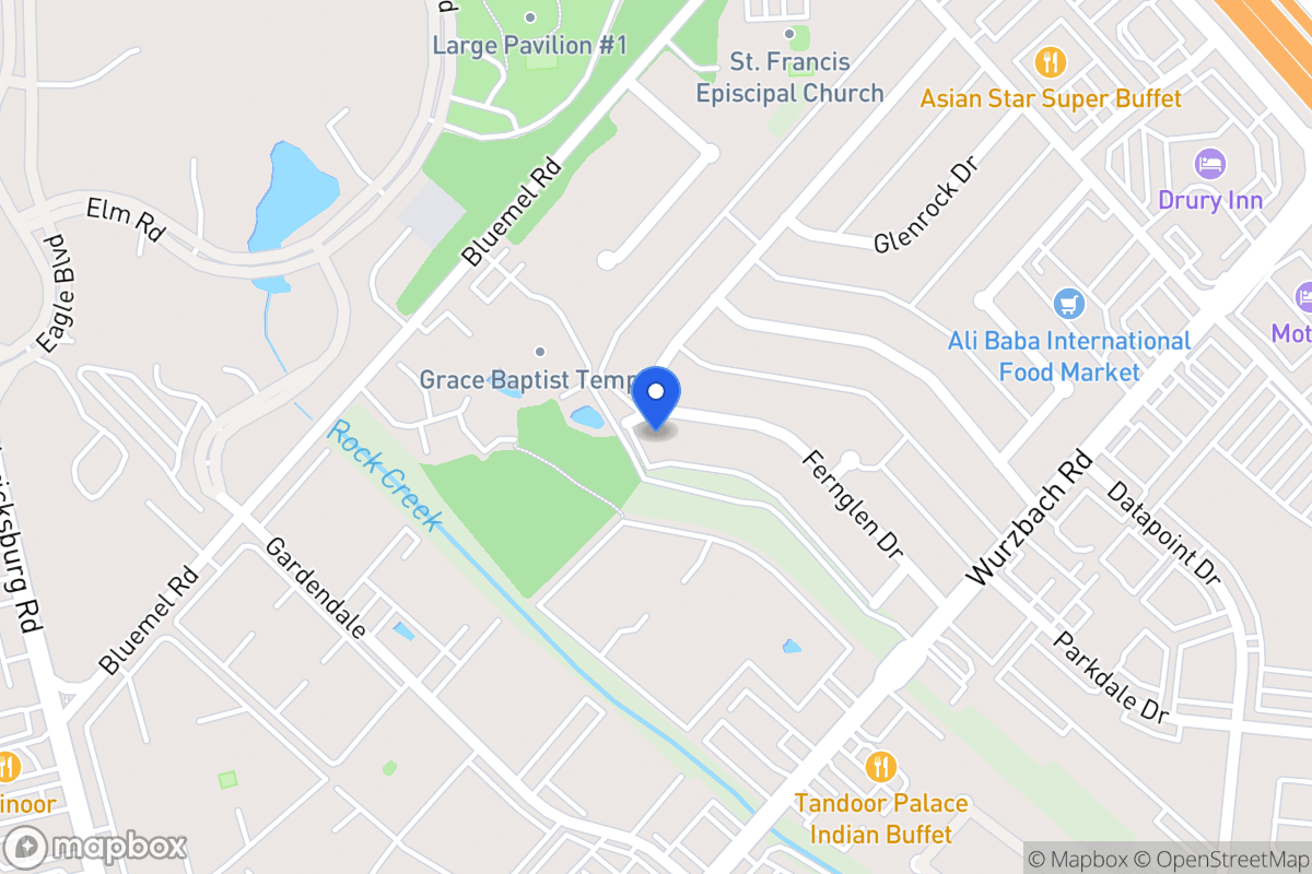 Map of 9423  Fernglen Dr