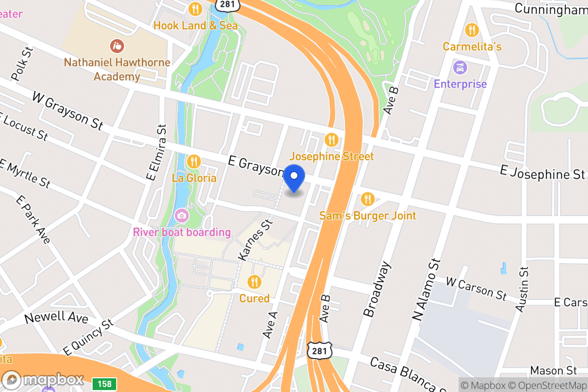 Map of 250 E Grayson