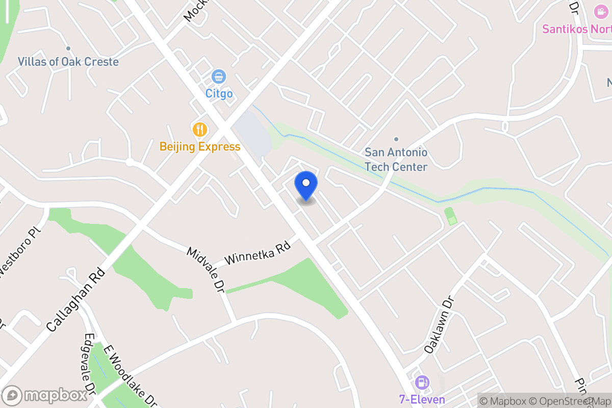 Map of 5100  Fredericksburg Rd