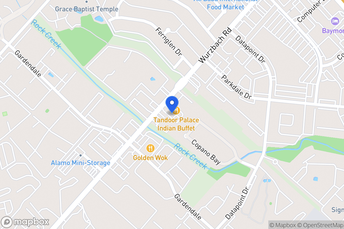 Map of 9000  Wurzbach Rd