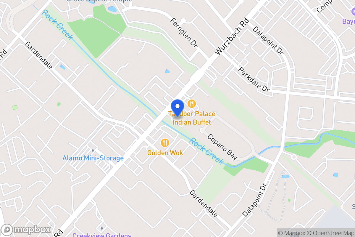 Map of 8930  Wurzbach Rd