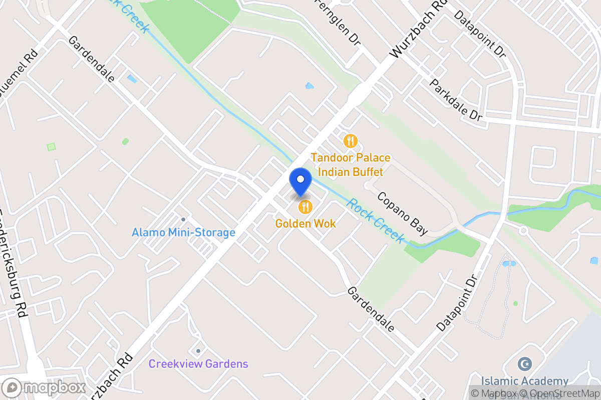 Map of 8822  Wurzbach Rd