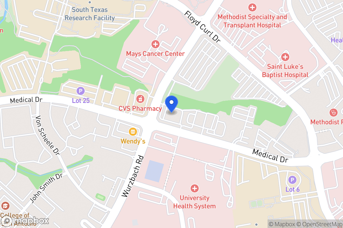 Map of 7802  Wurzbach Rd