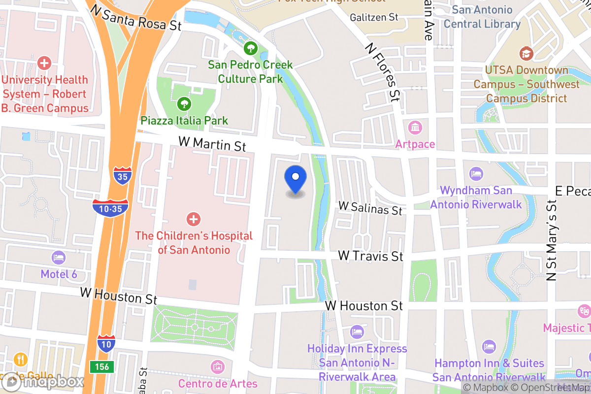 Map of 500 N Santa Rosa