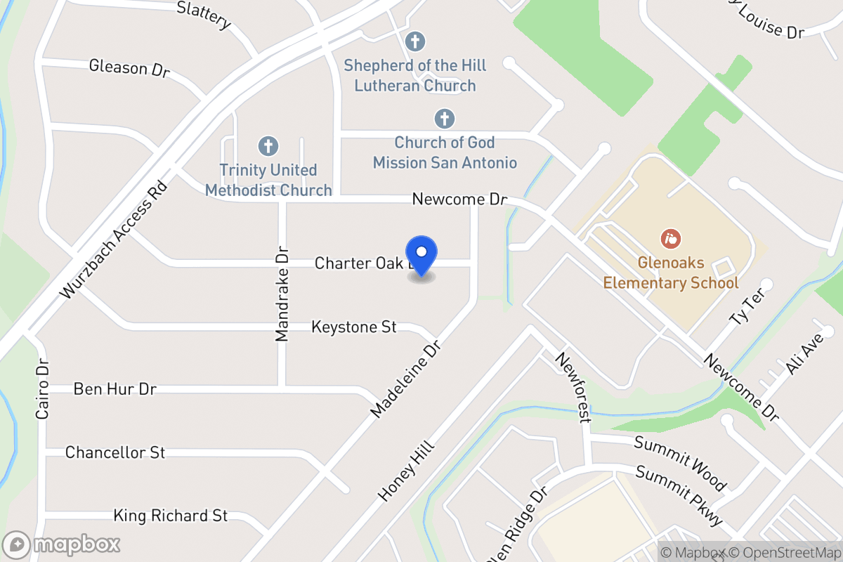Map of 5210  Charter Oak Dr