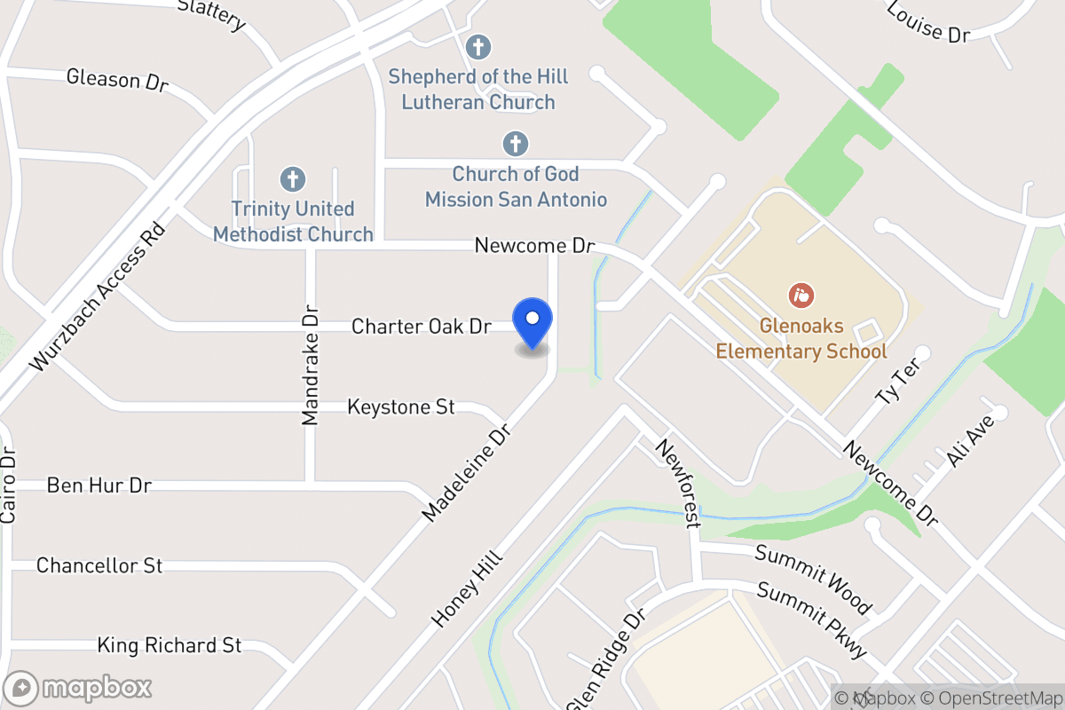 Map of 5202  Charter Oak Dr