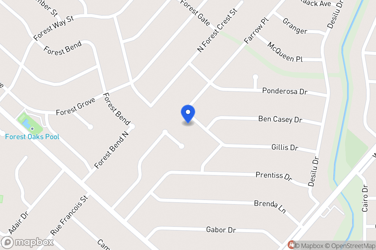 Map of 5818  Gillis Dr