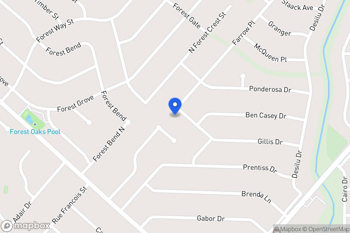 Map of 5822  Gillis Dr