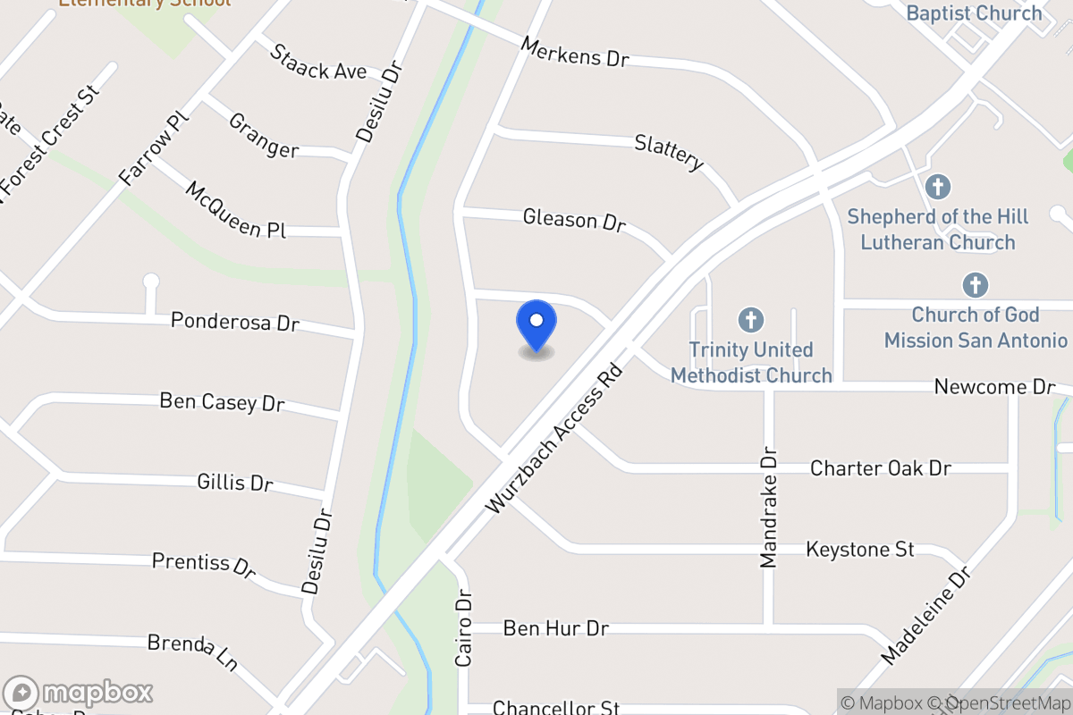 Map of 6819  Wurzbach Rd