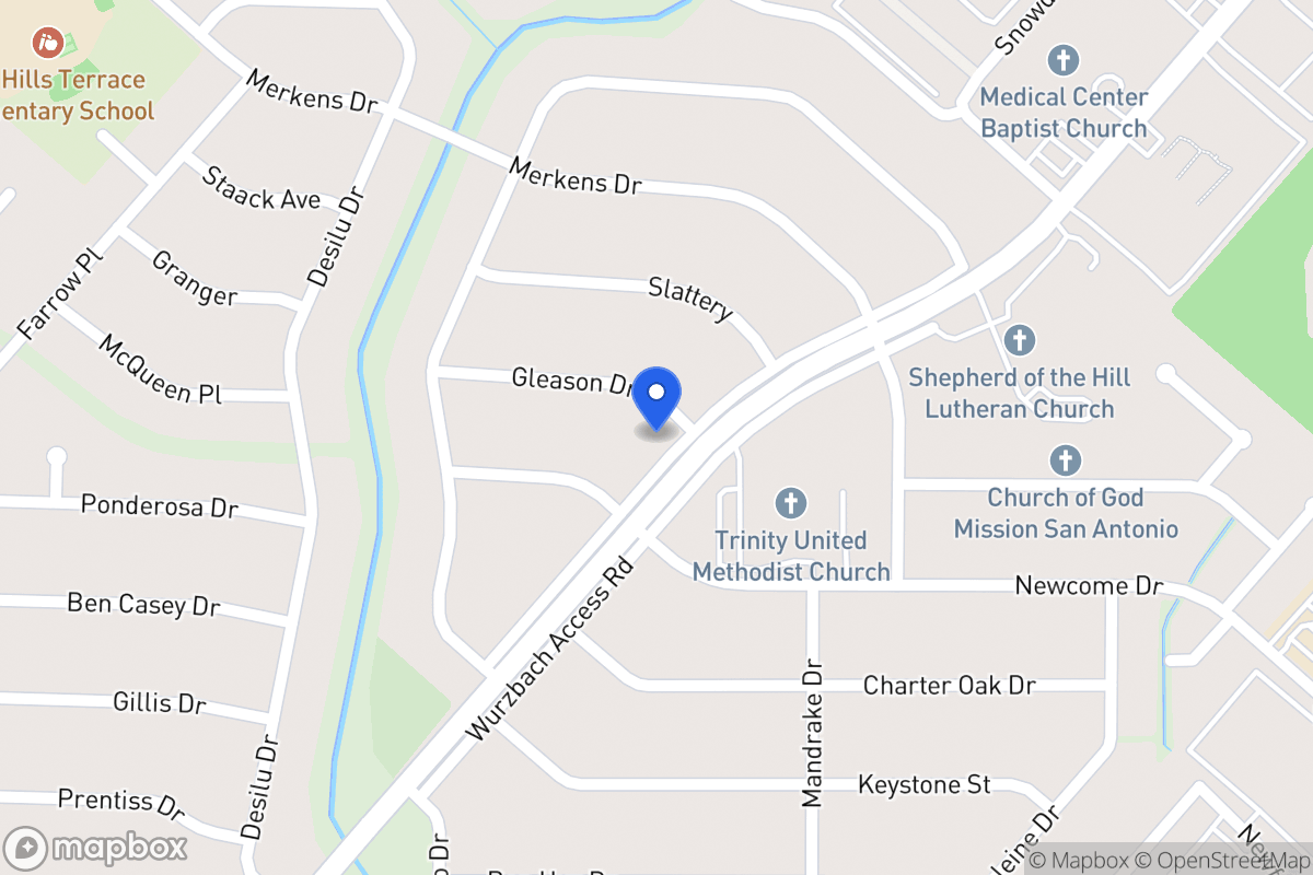Map of 5502  Gleason Dr