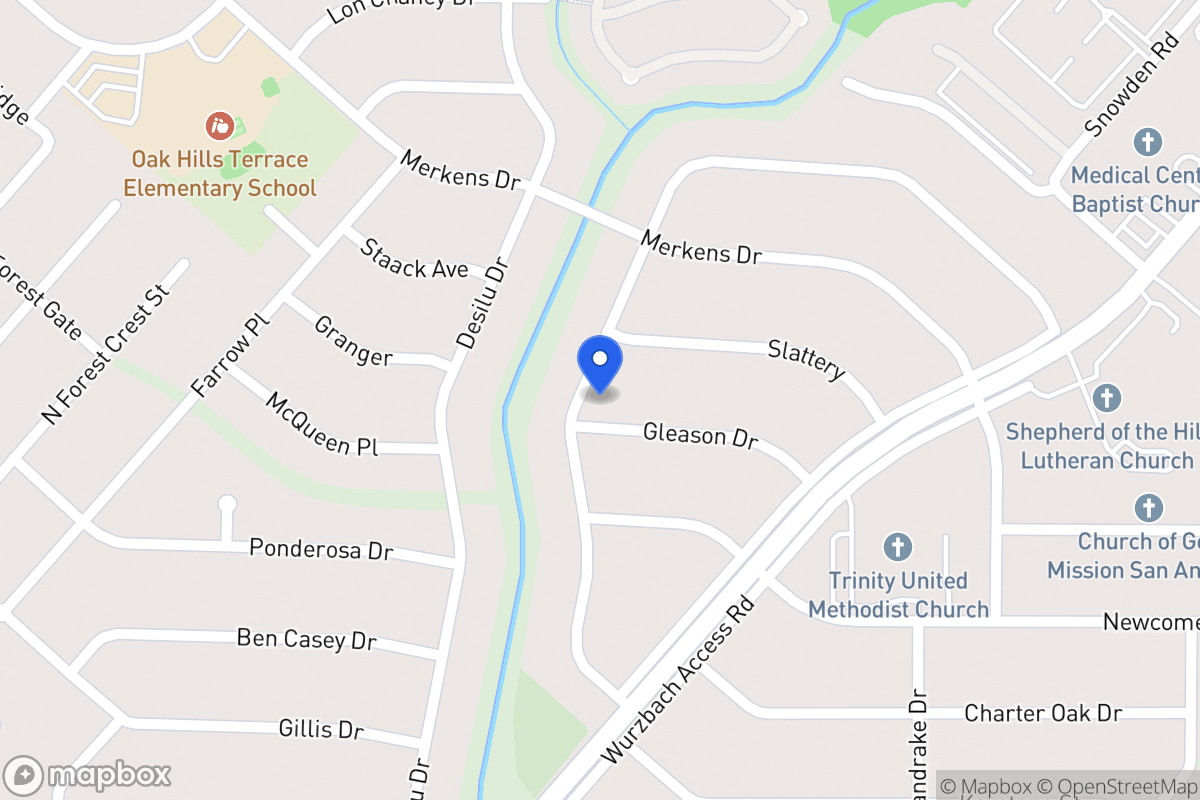 Map of 5543  Gleason Dr