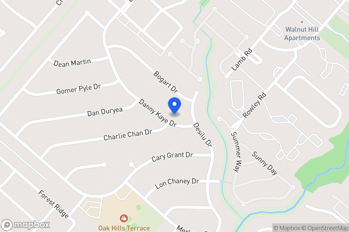 Map of 5611  Danny Kaye Dr