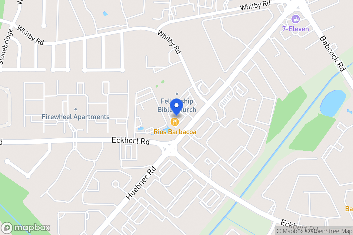 Map of 8601  Huebner Rd