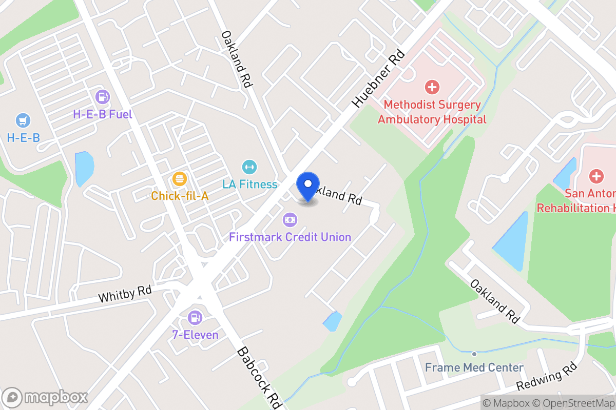 Map of 8990  Huebner Rd