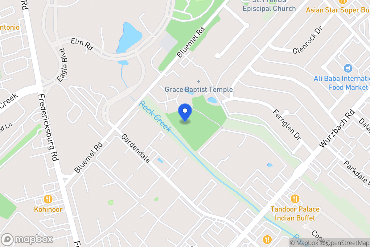 Map of 9001  Wurzbach Rd