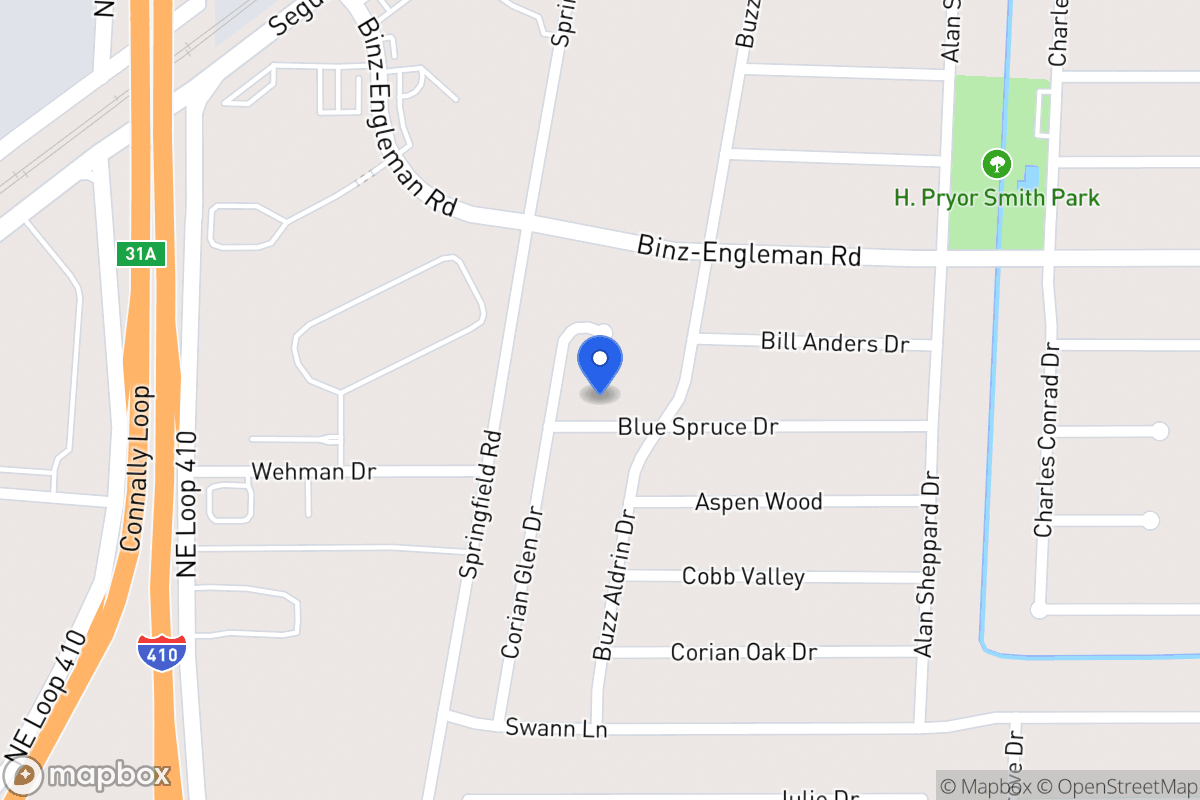 Map of 4703  Blue Spruce Dr