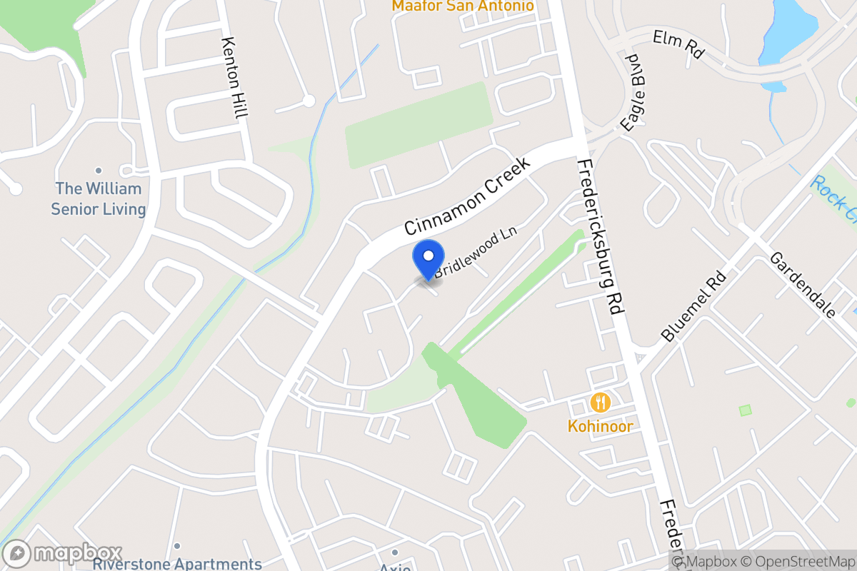 Map of 9635  Fredericksburg Rd