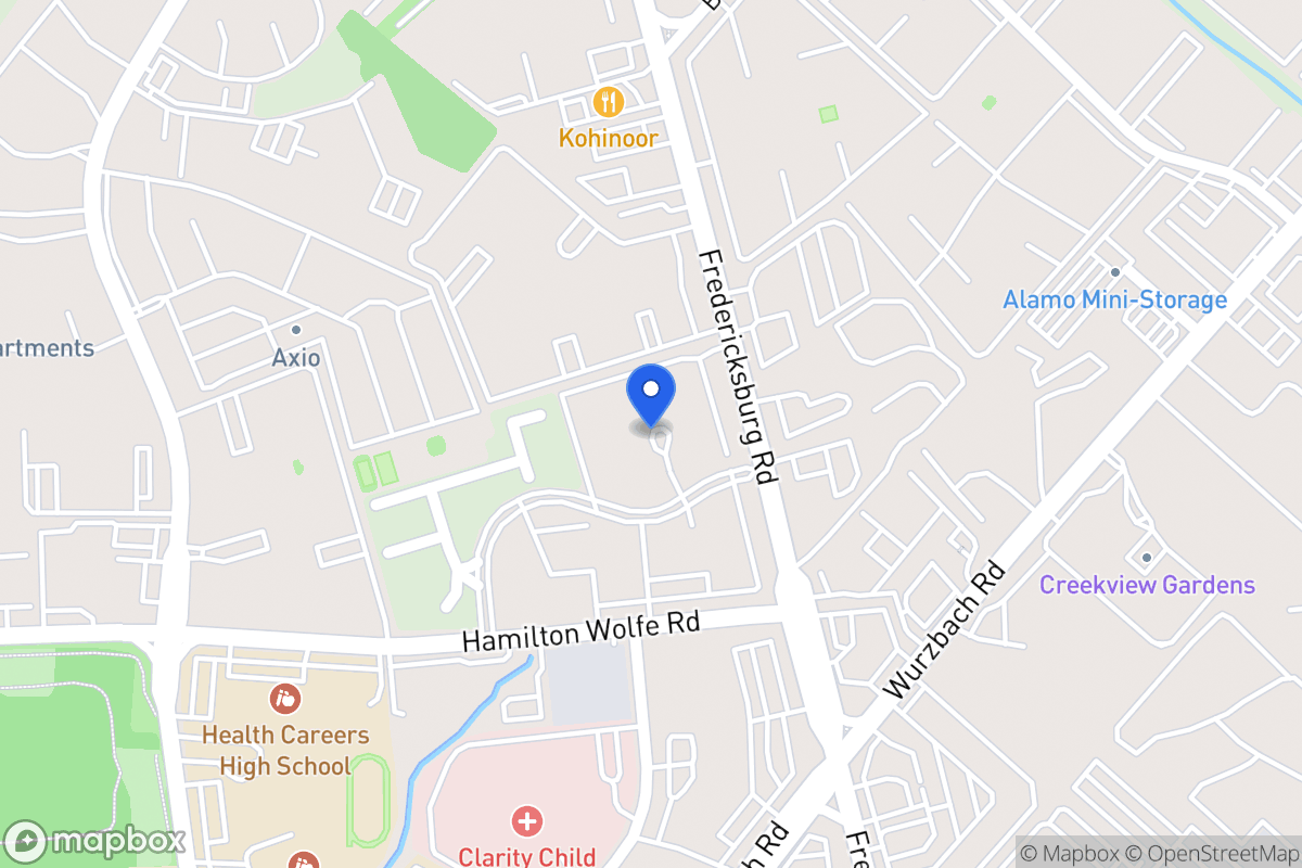 Map of 8645  Fredericksburg Rd