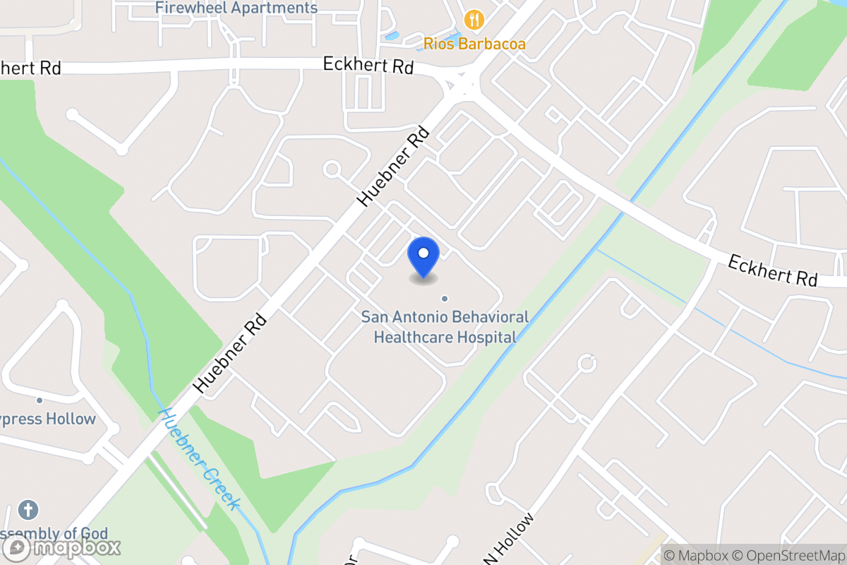 Map of 8550  Huebner Rd