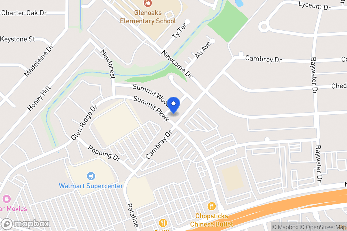 Map of 6402  Summit Oak
