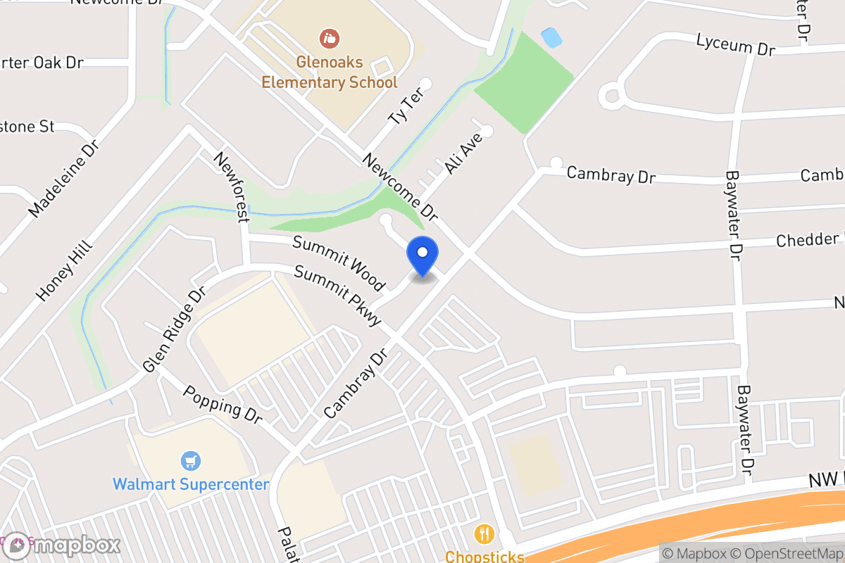 Map of 6410  Summit Oak