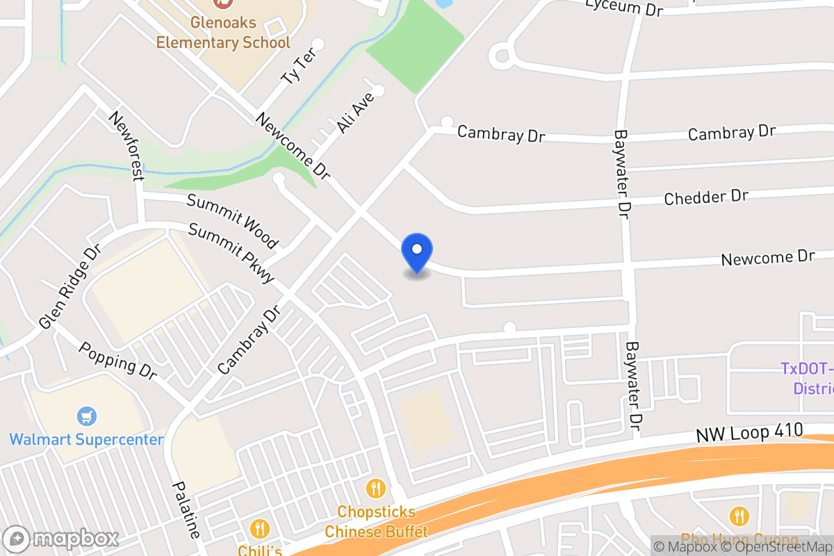Map of 4910  Newcome Dr
