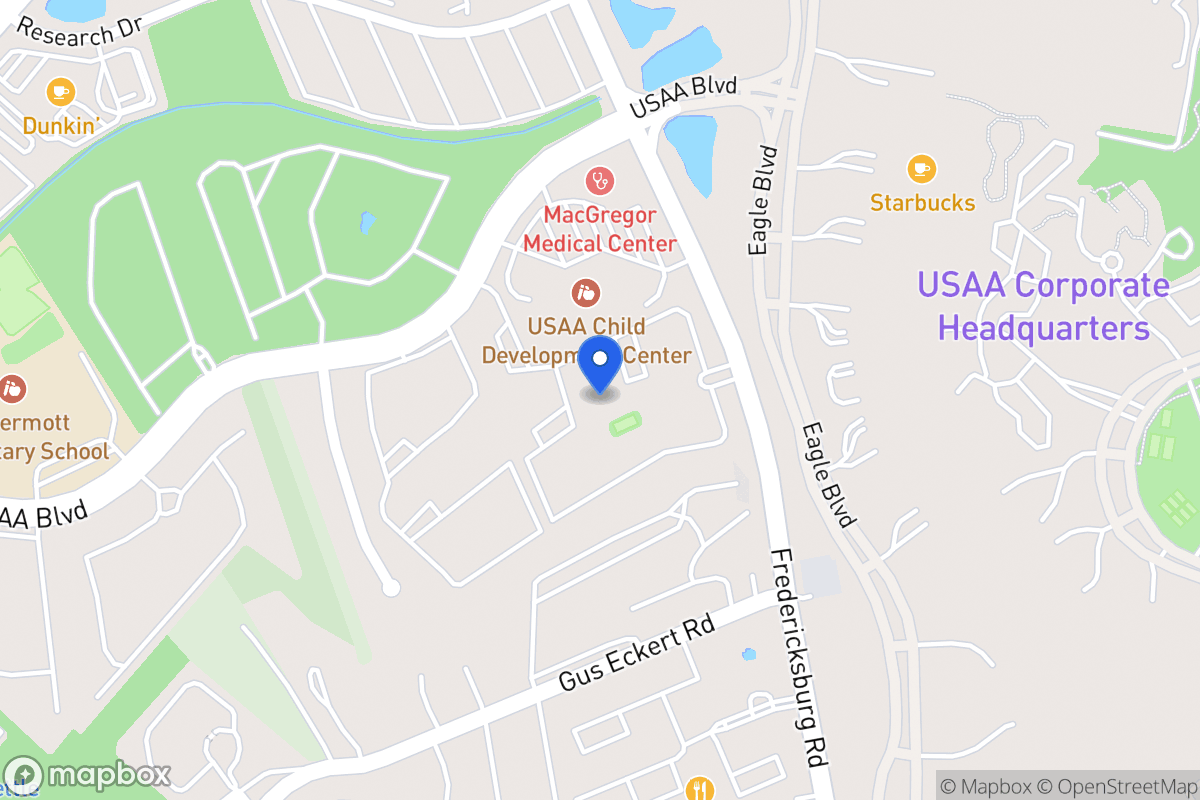 Map of 9939  Fredericksburg Rd