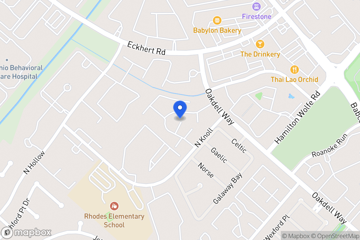 Map of 8000  Oakdell Way