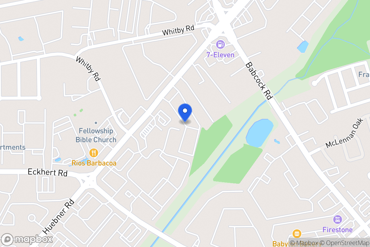 Map of 8666  Huebner Rd