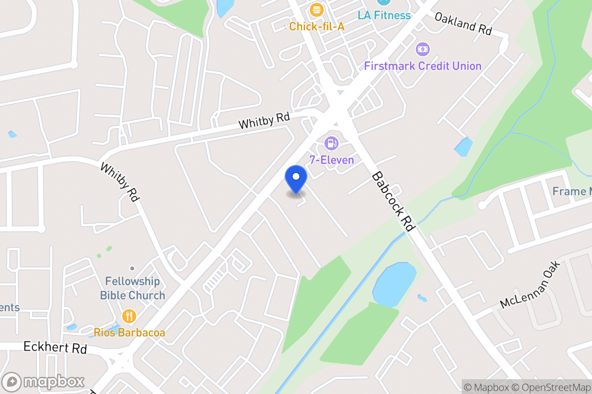Map of 8766  Huebner Rd