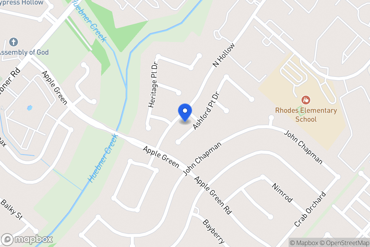 Map of 6207  Ashford Point Dr