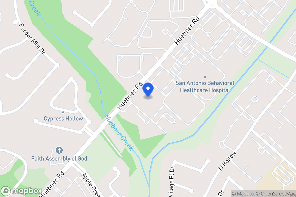 Map of 8210  Huebner Rd