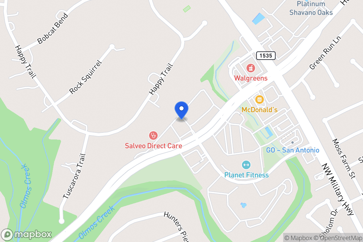 Map of 14603  Huebner Rd