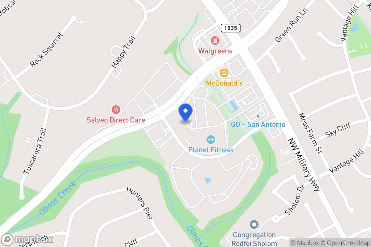 Map of 14602  Huebner Rd