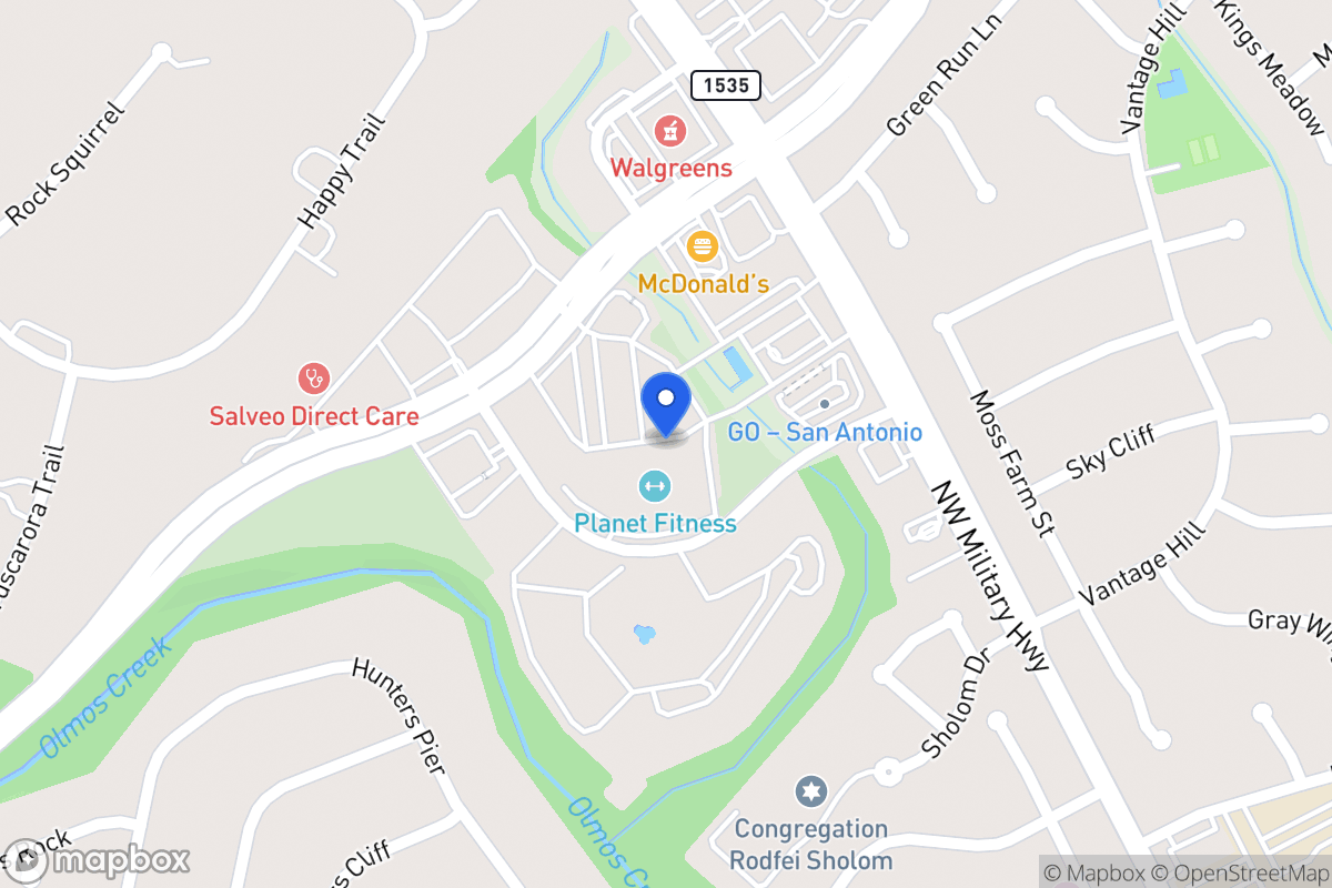 Map of 14610  Huebner Rd