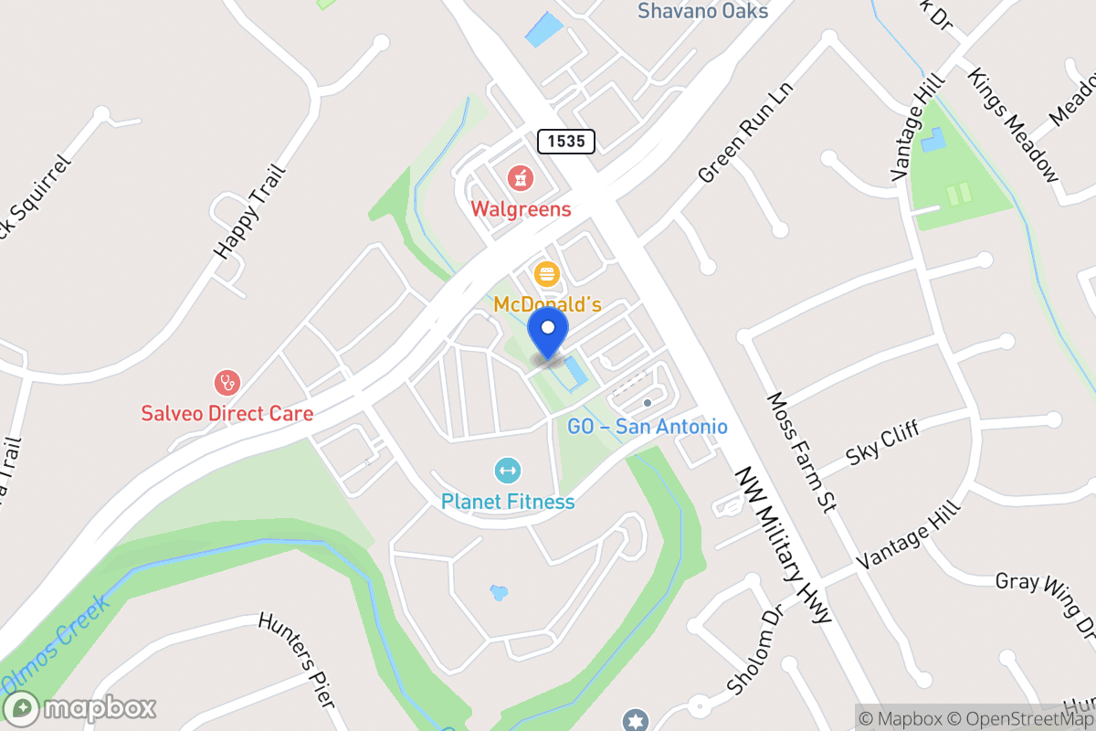 Map of 14624  Huebner Rd