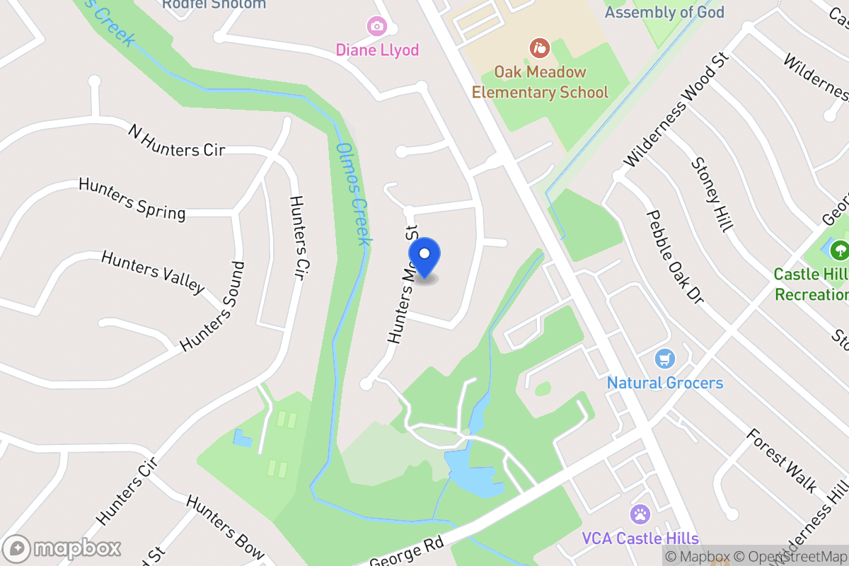 Map of 13726  Hunters Moss St