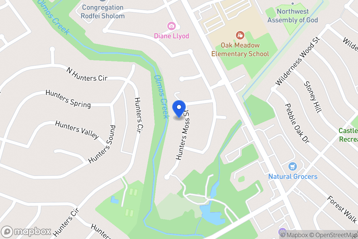 Map of 13735  Hunters Moss St