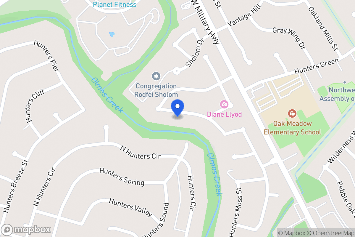 Map of 13923  Hunters Hawk St
