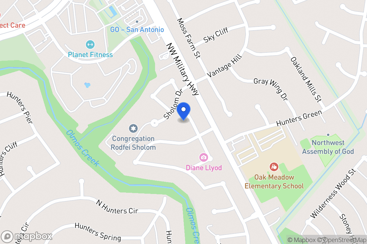 Map of 14015  Hunters Vale St
