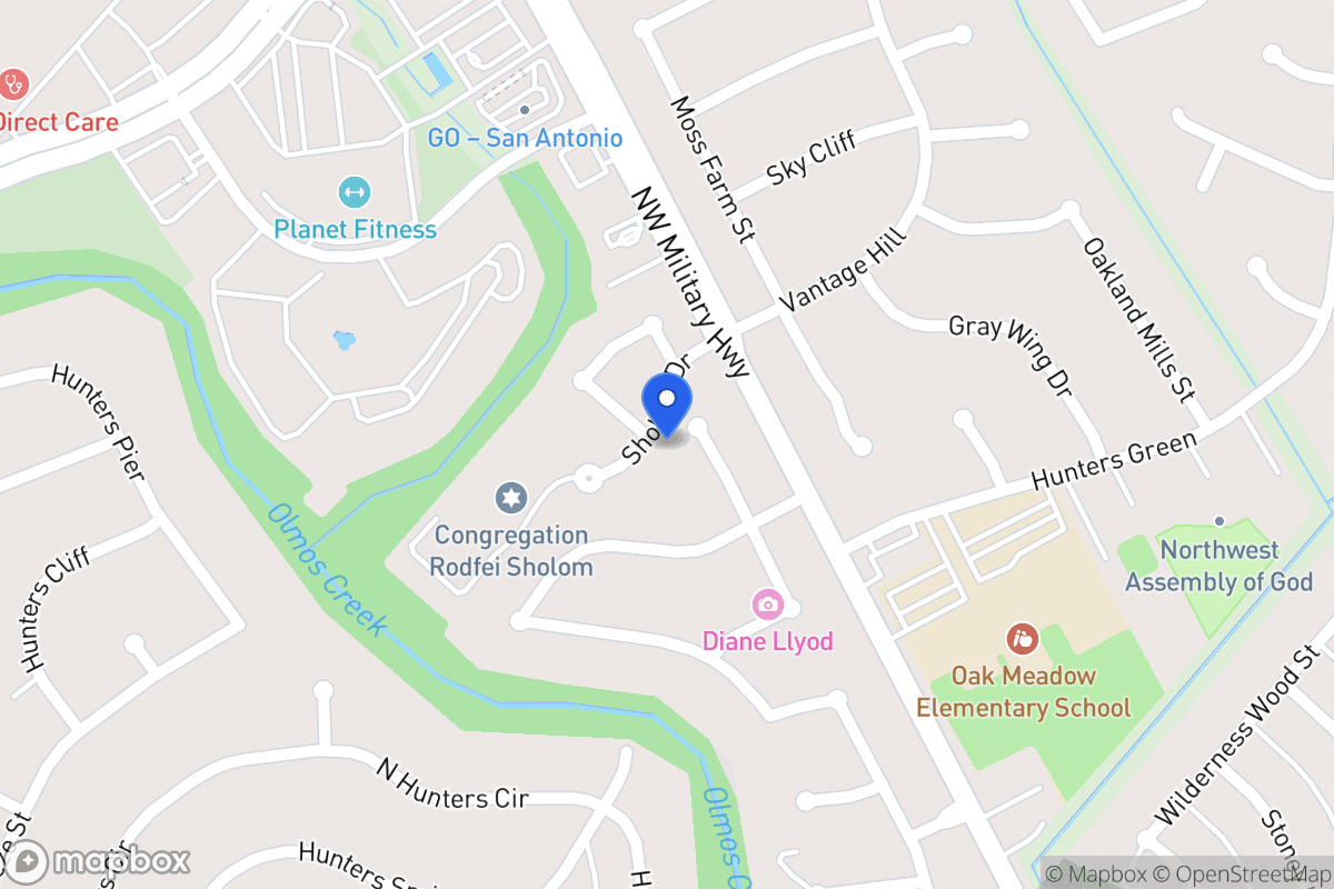 Map of 14023  Hunters Vale St