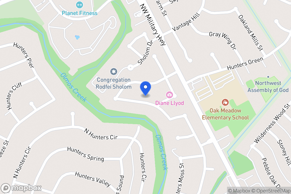 Map of 13910  Hunters Hawk St