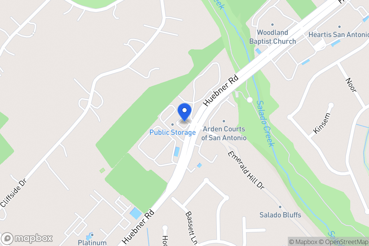 Map of 15275  Huebner Rd