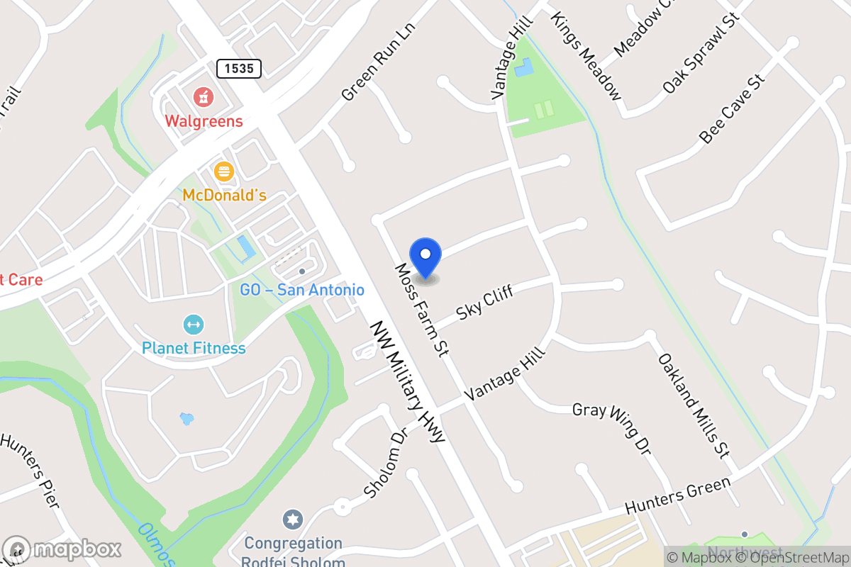 Map of 2926  Oak Falls St