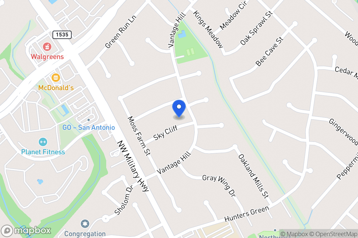 Map of 2907  Sky Cliff St