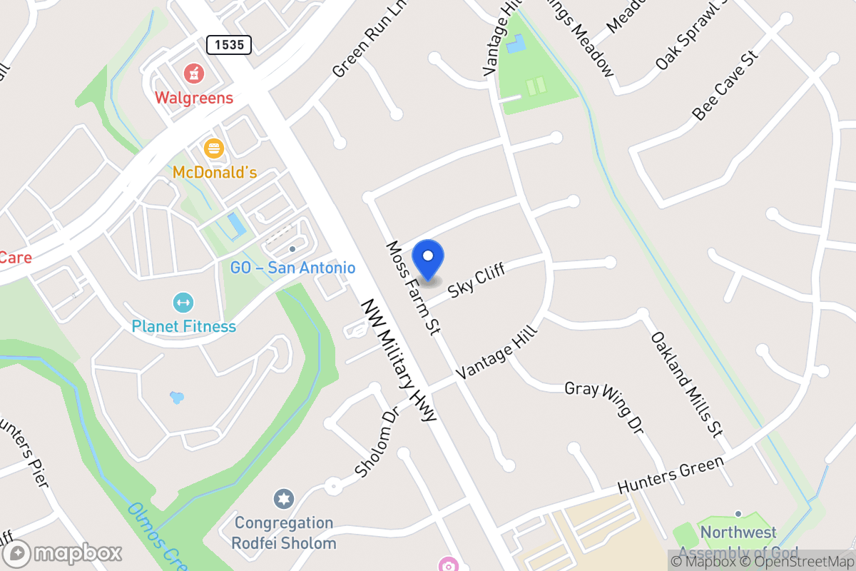 Map of 2927  Sky Cliff St