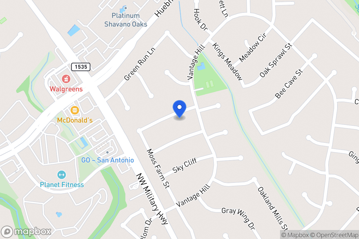 Map of 2910  Meadow Thrush St